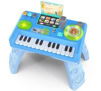 Lypsochaat Giocattolo per bambini a partire da 1, 2, 3 anni, con musica e luce, giocattolo musicale per bambini, da DJ con pianoforte, giocattolo per bambini da 0 a 6 0 12 18 mesi, regalo per bambini