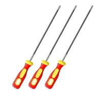 LYQNIHOB 3 Pezzi Lime per Affilatura Motosega, Lima per Motosega, affila Catena Motosega, Lime Rotonde per Catene di Motosega con Impugnatura, Facile da impugnare, Adatte per Affilare Motoseghe