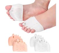 LYQNIHOB 4pcs Cuscinetti Metatarsali in Gel Morbido per Piedi di Donna e Uomo: Sollievo dai Dolori di Avampiede, Tacchi Alti e Scarpe da Lavoro, Rapido Alleviamento dei Fastidi