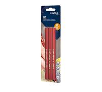 Lyra 4338004-3 matite da carpentiere, lunghezza 18 cm, infrangibili, per superfici in legno 4338004