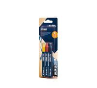 Lyra 4878007 - Gessetti per intonaco, 3 pezzi (rosso, giallo, blu), gesso a base di olio, stabil-4878007