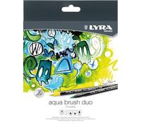 LYRA AQUA BRUSH DUO Astuccio in Cartone 12 Pennarelli Acquerellabili Assortiti