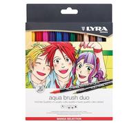 LYRA Aqua Brush Duo “Manga Selection Colori Assortiti-Selezione, 12 unidad (Paquete de 1), L6521121