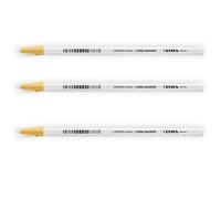 Lyra China Marker Matite Regola Chinagraph Set 3 Bianco Non Tossico HB