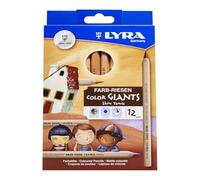 Lyra Color Giants skin tones - astuccio 12 pastelloni nei colori dei popoli