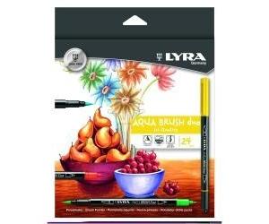 Lyra DIDATTICA E SCUOLA Pennarelli L6521240 CF24 AQUA BRUSH DUO