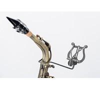 Lyra G581 - Supporto per sassofono, forcella, marchi, in acciaio INOX