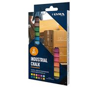 LYRA Gessetti industriali, colorati, confezione da 12 gessetti