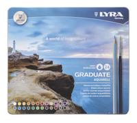 LYRA Graduate Matite Acquerellabili 24 pz col. Assortiti