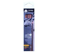 LYRA Graduate Graphite-Set Artistico, Astuccio in Cartone con 6 matite Disegno, Colore Gradi Assortiti, 6 PCS, L1171061