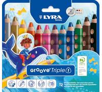 Lyra Groove Triple1 pastello 3in1 - astuccio 12 colori