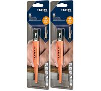 LYRA Ink 4488003 - Pennarello per tutte le superfici (legno, metallo, ecc.), lunghezza 35 mm, colore: Nero (Confezione da 2)