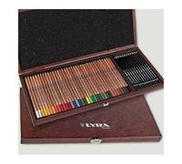 LYRA L2004001 SCATOLA IN LEGNO DA 36 PASTELLI POLYCOLOR + 12 MATITE IN GRAFITE