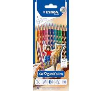 LYRA L2821120 - Astuccio 12 Pastelli Groove Slim