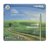 Lyra L2871240 Graduate Pastelli Colorati 24 Pz Scatola Metallo, Multicolore