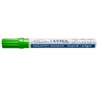 LYRA L4040067, marcatore industriale verde, 2-4 mm, per marcature professionali su superfici lisce e ruvide, confezione da 10 pezzi