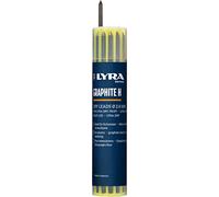 Lyra L4499111 LYRA DRY - Set di mine di ricambio riempite con 12 mine in grafite da falegname, in H