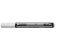 LYRA LYRA L4050001, pennarello indelebile, bianco, 2-4 mm, per marcature professionali su superfici lisce e ruvide, 10 pezzi