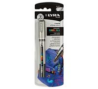 LYRA Mark All, Marcatore permanente multisuperficie, Punta tonda, 2mm, Argento, 1pz