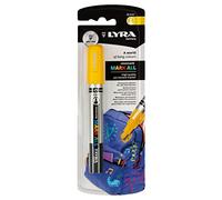 LYRA Mark All, Marcatore permanente multisuperficie, Punta tonda, 2mm, Giallo, 1pz