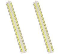 Lyra Noflash Triplo Decimetro 30 cm in Busta PVC (Confezione da 2)