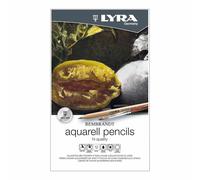 pastelli aquarell rembrandt - 3,7 mm - colori assortiti - lyra - astuccio metallo 12 pezzi