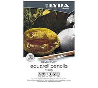 pastelli aquarell rembrandt - 3,7 mm - colori assortiti - lyra - astuccio metallo 12 pezzi