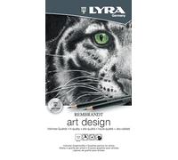 LYRA Rembrandt - Confezione in Metallo 12 Pezzi Matite in Grafite Assortite