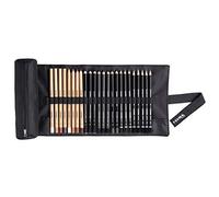 LYRA Rembrandt sketching roll 24 matite assortite rotolo in tessuto con velcro e astuccio estraibile per accessori