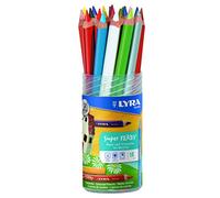 LYRA Super Ferby 3723182 - Barattolo rotondo con 18 matite colorate, assortiti