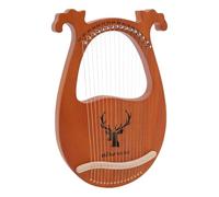 Lyre Arpa Strumento Piccola Arpa Lira 16 Corde, Portatile Lira Arpa Stile Antico 16 Corde con Chiave Accordatore, Eccellente Qualità del Suono Borsa Per Gli Amanti Della Musica Principianti