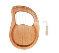 Lyre Harfe - Capotasto in mogano, 16 corde in metallo, con martello per accordatura e custodia per gli amanti degli strumenti