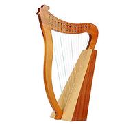 Lyre Harp 15 Stringhe In Nylon, Mahogany Body Maple Saddle Ginocchiale Arpa, Con Nota Scolpita Tuning Chiave Per Carry BAG, Per Amanti Della Musica Principianti Per Bambini Adulti