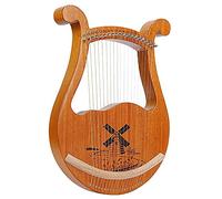 Lyre Harp, 16 In Metallo String String Wood Mahogany Harp Con Chiave A Tuning, Modelli Unici, Simboli Fonetici Intagliati, Per Gli Amanti Della Musica Principianti Per Bambini Adulti
