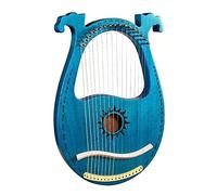 Lyre Harp 16 String, Strumento In Mogano In Legno Massello, Con Chiave Di Tuning, Plettro, Adesivi, Set Extra Di Stringhe, Regalo For Gli Amanti Della Musica For Principianti For Bambini Adulti