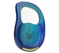 Lyre Harp 16 Stringhe In Metallo, Corpo In Mogano Della Sella D'osso Con Chiave Di Tuning, Raccogliere, Stringhe Di Backup E Manuale Di Istruzioni Per Gli Amanti Dello Strumento Principianti