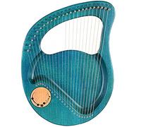 Lyre Harp 24 Stringhe In Metallo Strumento In Mogano, Design Ergonomico, Con Chiave Di Tunning, Tutorial Musicale, Il Miglior Regalo Per Principianti Amanti Musicali Adulti (Color : Green)