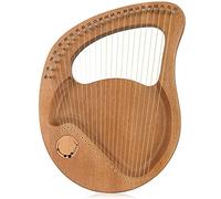 Lyre Harp 24 Stringhe In Metallo Strumento In Mogano, Design Ergonomico, Con Chiave Di Tunning, Tutorial Musicale, Il Miglior Regalo Per Principianti Amanti Musicali Adulti (Color : Brown)