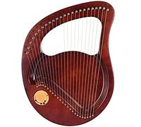 Lyre Harp 24 Stringhe In Metallo Strumento In Mogano, Design Ergonomico, Con Chiave Di Tunning, Tutorial Musicale, Il Miglior Regalo Per Principianti Amanti Musicali Adulti (Color : Red)