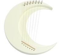 Lyre Harp 7 Strings, Crescent Moon Wooden Strings, Lyre Harp Kit Gift for Beginner Harps Classic Style Harps Instrument, Easy to Use