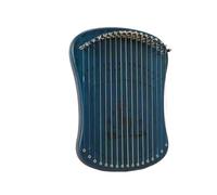 Lyre Harp Arpa a lira professionale a 17 corde, mini arpa Fingerstyle, Kalimba, pianoforte con accessori, carillon creativo for bambini principianti(Blue-Single Board)