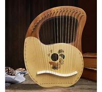 Lyre Harp con Chiave a Sintonizzazione, Guida Allo Studio Arpa Lira Bambini, Adolescenti Arpa a Leva per concerti Feste di Compleanno Portatile(19 String Spruce Ginkgo Biloba)
