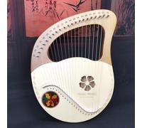 Lyre Harp con Chiave a Sintonizzazione, Guida Allo Studio Arpa Lira Bambini, Adolescenti Arpa a Leva per concerti Feste di Compleanno Portatile(21 String Spruce Cherry Blossom)