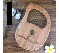 Lyre Harp con Chiave a Sintonizzazione, Guida Allo Studio Arpa Lira Bambini, Adolescenti Arpa a Leva per concerti Feste di Compleanno Portatile(16 String Log Fawn)