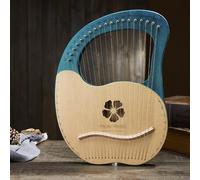 Lyre Harp con Chiave a Sintonizzazione, Guida Allo Studio Arpa Lira Bambini, Adolescenti Arpa a Leva per concerti Feste di Compleanno Portatile(19 String Spruce Cherry Blossom)