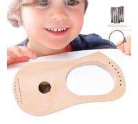 Lyre Making Kit per principianti in legno Lyre Harp Kit per bambini e adulti | String Instrument Craft Kit, strumento di apprendimento della musica per bambini, kit di costruzione portatile per gli