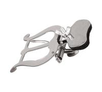 Lyre - Supporto per spartiti musicali, regolabile, 8,5 x 11,1 x 3,2 cm, clip antiscivolo per trombone, clip antiscivolo, design a doppio meccanismo per una tenuta sicura e regolabile, in metallo