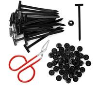 Lyreh 100 Pezzi Set di Fibbia Universale per Fascette Stringicavo in Nylon, Resistenti Autobloccanti Fascette Stringicavo con Pinze di Apertura per Riparazioni Auto Casa Garage e Uso Esterno