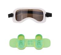 Lyreh 2pz Accessori Abbigliamento per Bambole, 1 Maschera da Sci 1 Paio di Scarpe da Skateboard Graziosi Accessori per Abbigliamento Bambole 17 cm