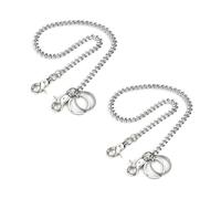 Lyreh 2pz Catene Pantaloni Punk per Uomo Donna, Catene Biker Spesse con Ganci a Moschettone Catena Tasca Jeans Hip-Hop Gioielli Rock Regali Accessori per Chiavi Cinture Borse